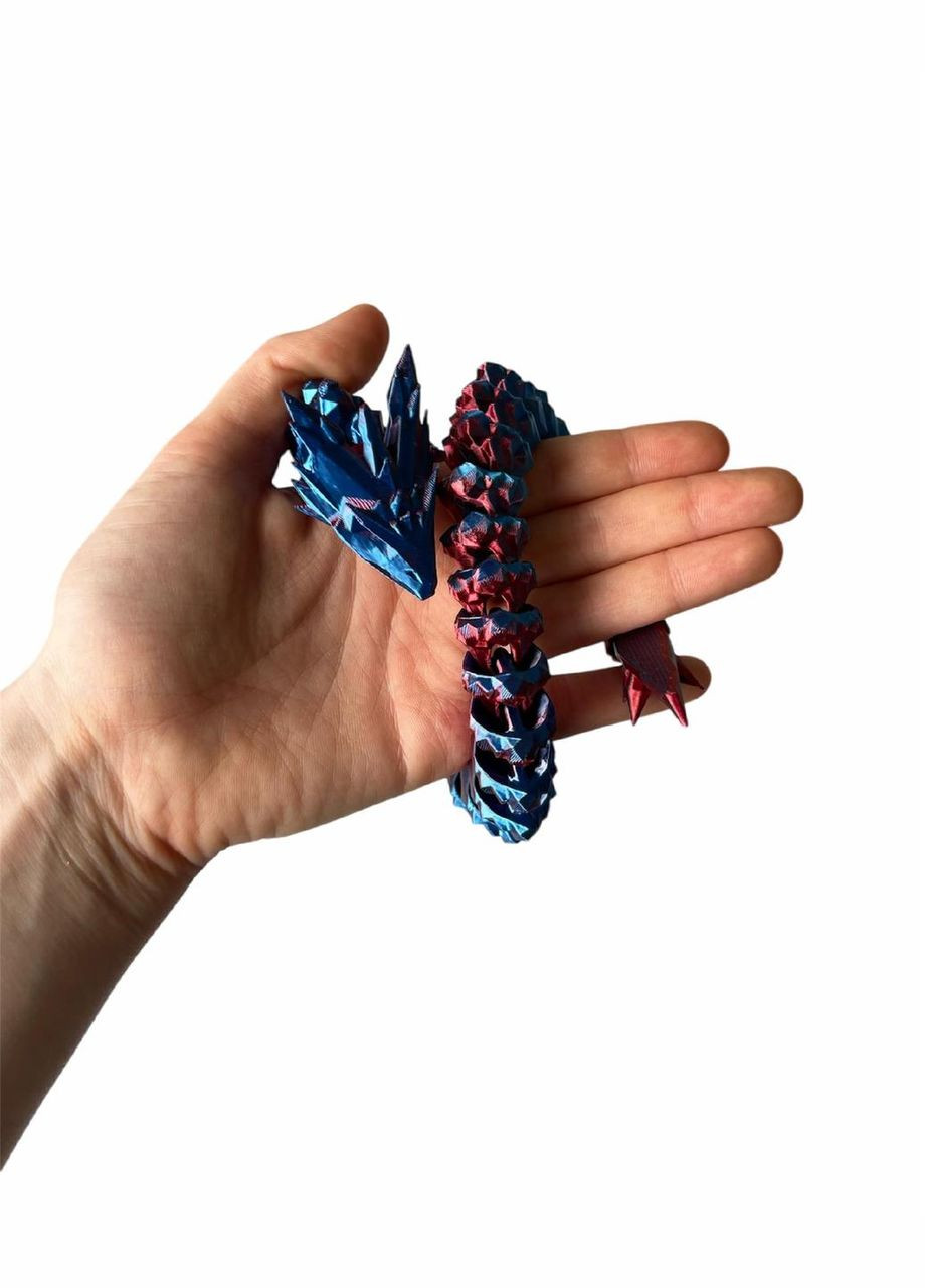 3D антистресс-игрушка "Дракон в яйце"| Сенсорная игрушка для детей и взрослых сине-красная No Brand (366890047)