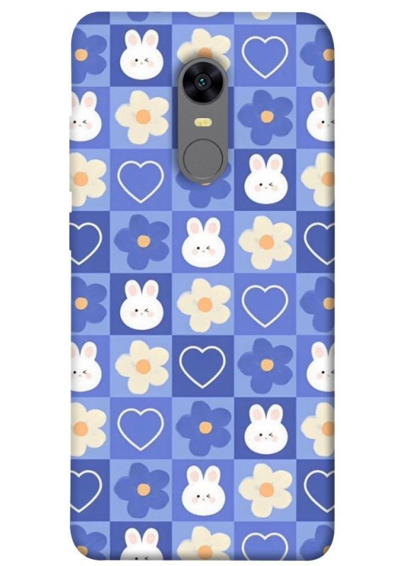 Чехол с принтом для Xiaomi Redmi 5 Plus, Redmi Note 5 (SC) для Сяоми, ксиоми редми 5+, ноте 5 Кролики-цветочки No Brand (338610354)