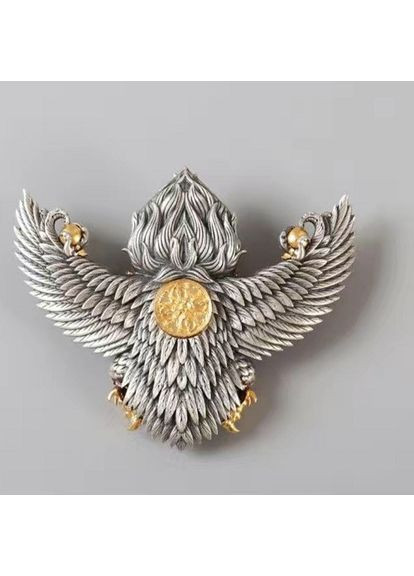 Срібна фігурка підвіска статуетка Будда-покровитель Бог-птиц Гаруда No Brand (324019514)