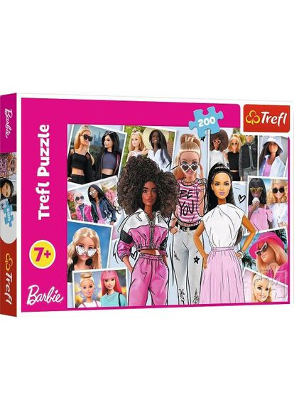 Пазлы (200 элм) "В мире Барби" Trefl (366971610)