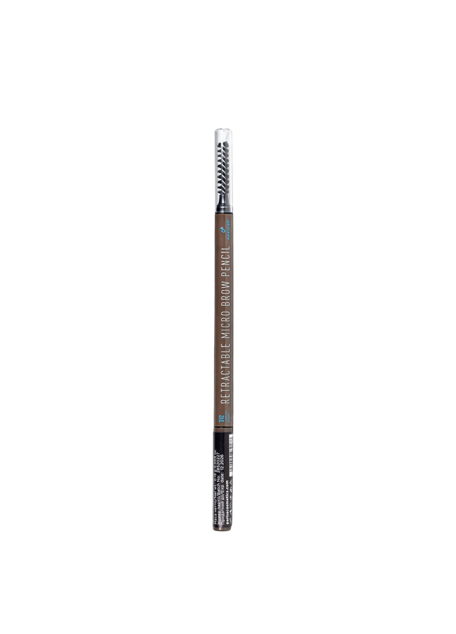 Карандаш для бровей Micro brow pencil водостойкий № 312 Коричневый медиум Parisa Cosmetics (367988415)