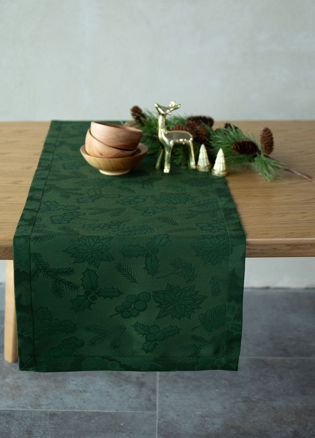Дорожка "Рождество" зеленая Едельвіка Раннер (364925432)