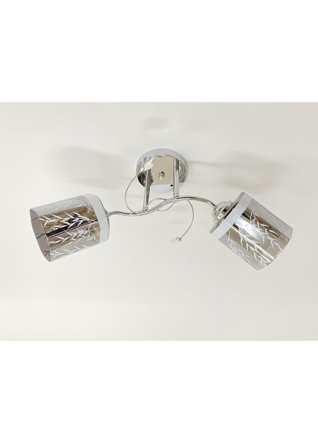 Люстра стельова на 2 плафони 6248E/2 Хром Valeso (366546694)