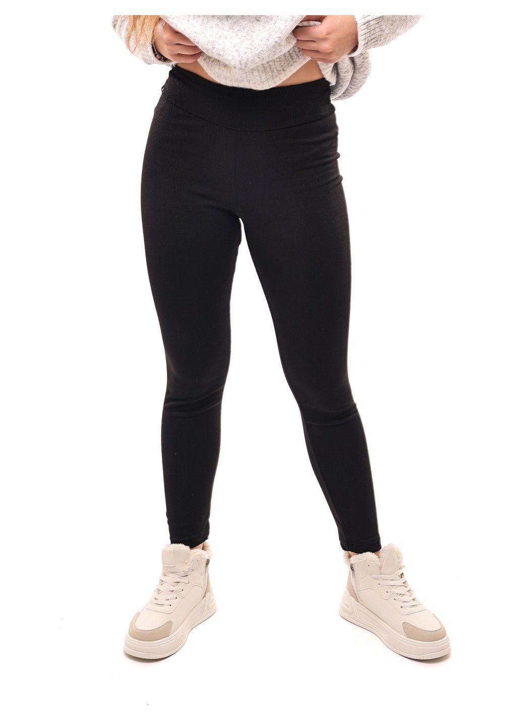 Лосины женские 48 Черный (700605-48) LOOK SWEET (365449888)