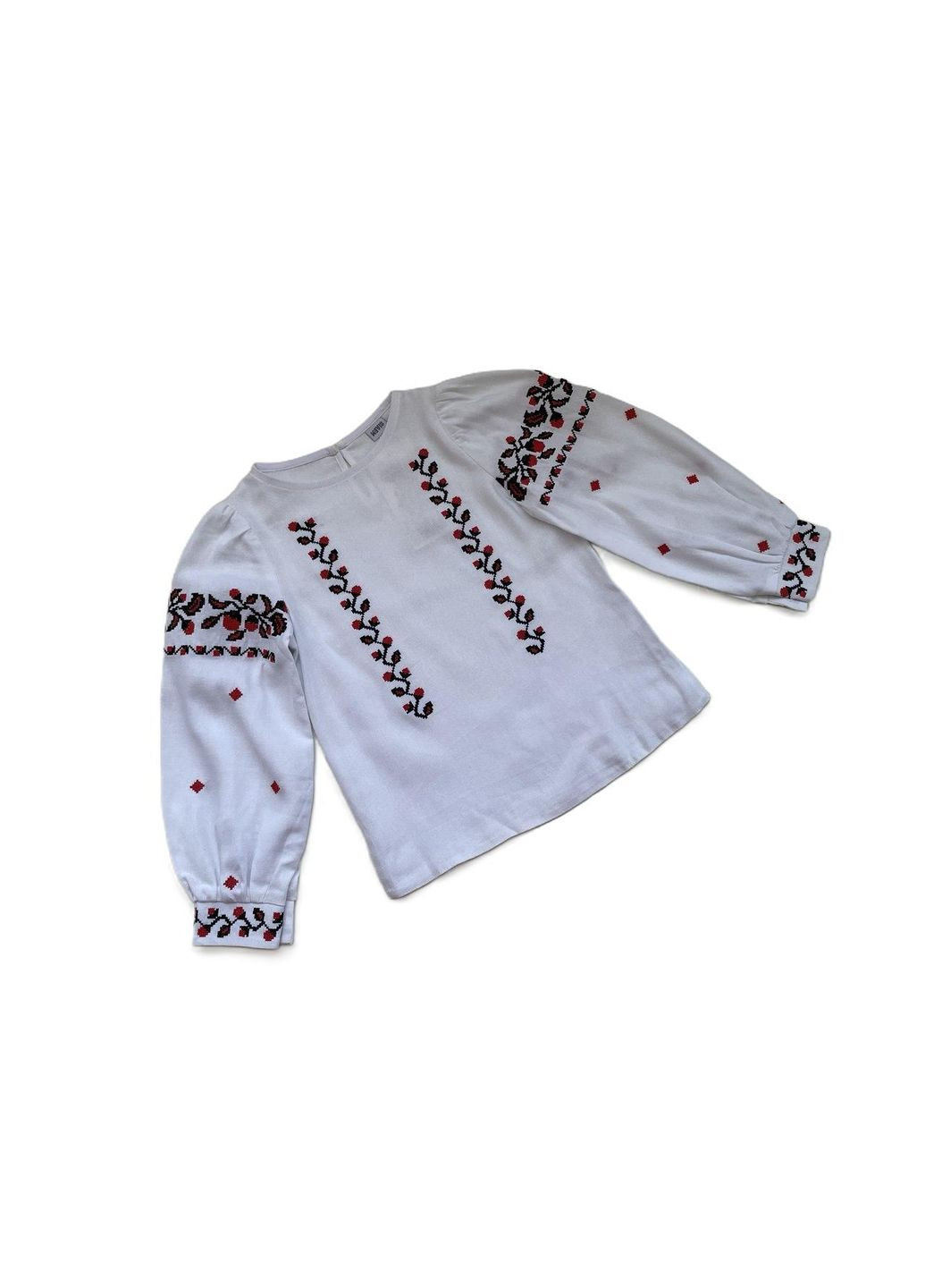 Лляна блуза-вишиванка для дівчинки,116-140 р-р. " " 122 Mevis (372646176)