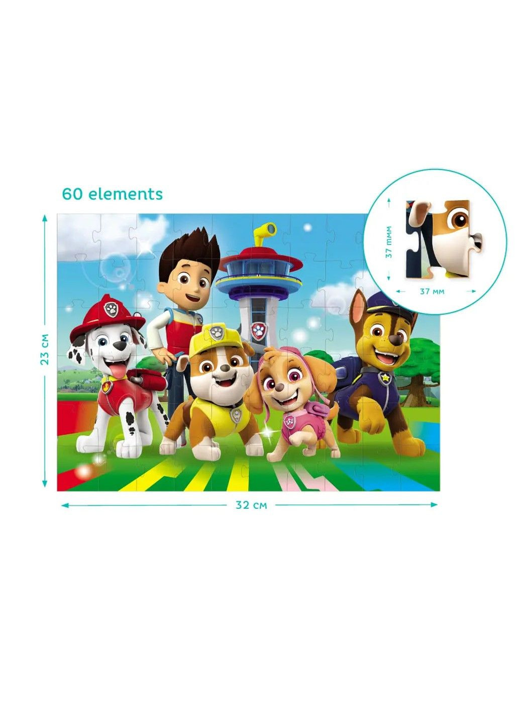 ПАЗЛ PAW PATROL СМІЛИВІ РЯТУВАЛЬНИКИ 200145 Dodo (297129252)