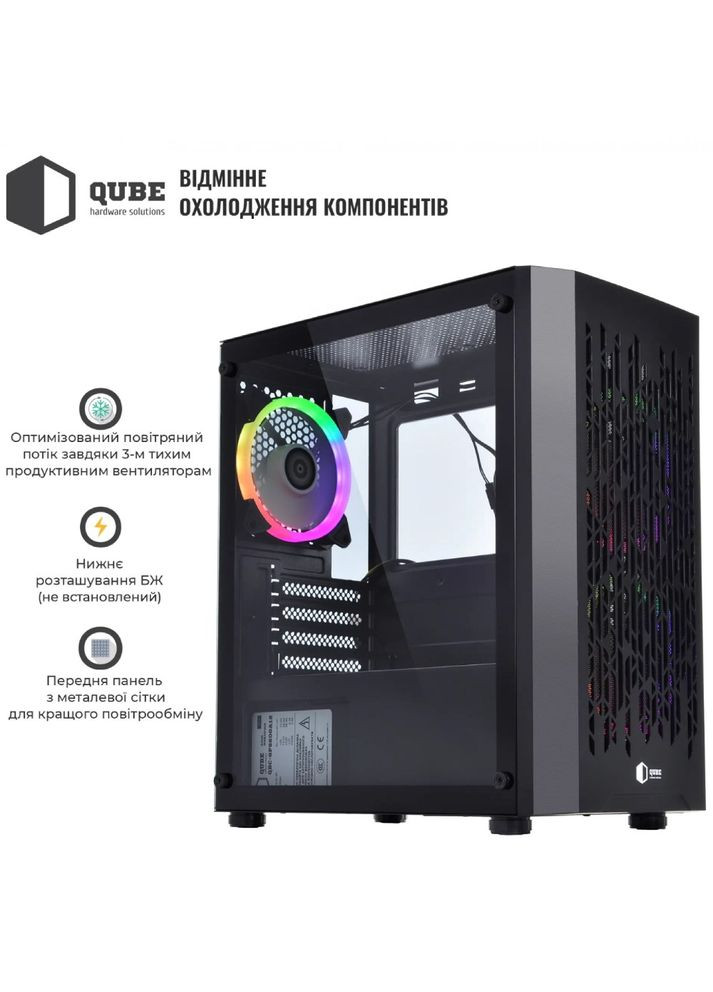Корпус BLOCK Black (BLOCK_FMMU3) QUBE (311280323)