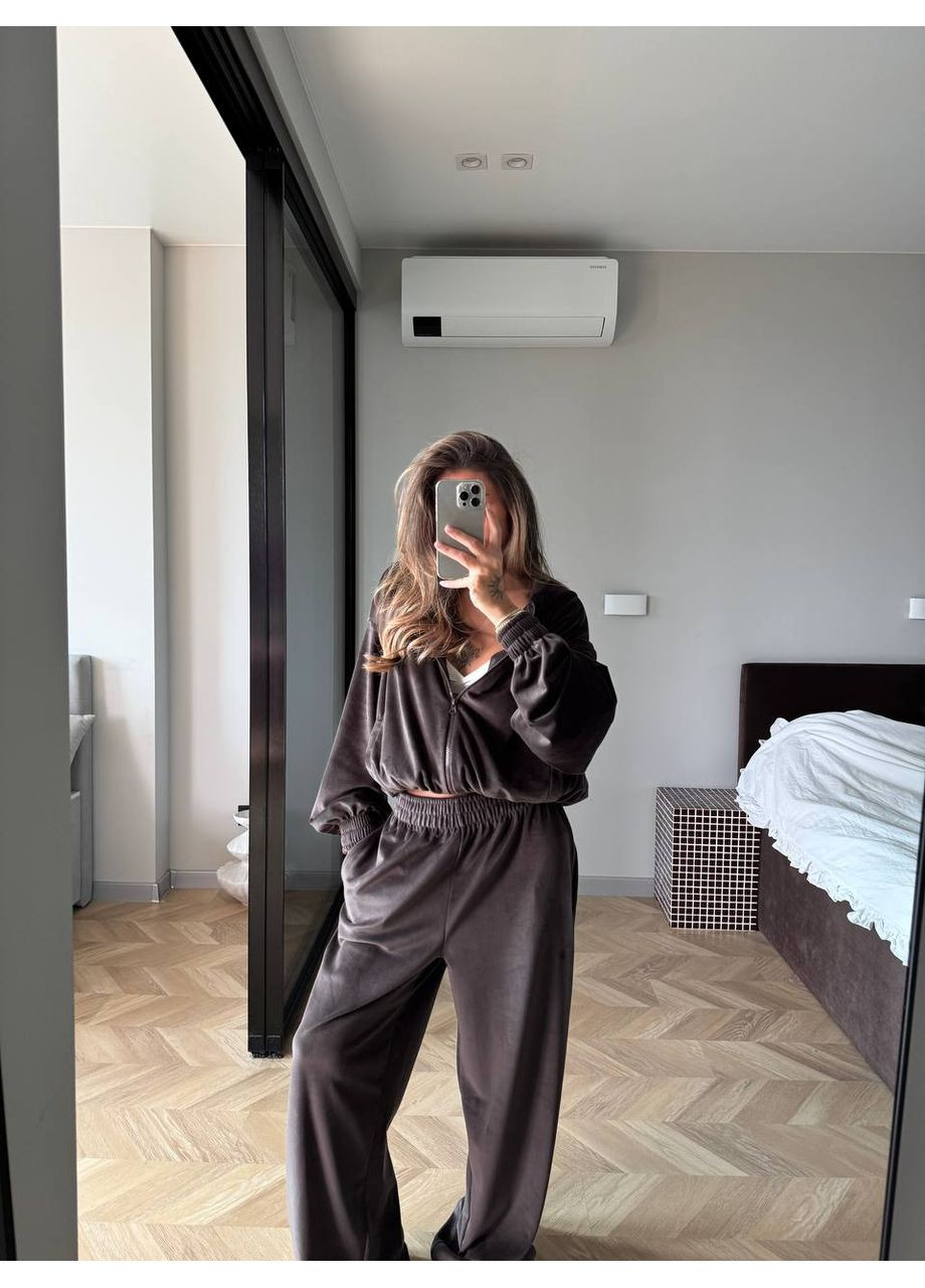 Велюровый оверсайз костюм — ЗАМЕР В ОПИСАНИИ DK/DL Мода без кордонів (365715946)