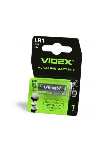 Батарейка щелочная LR1 1шт Videx (363321623)
