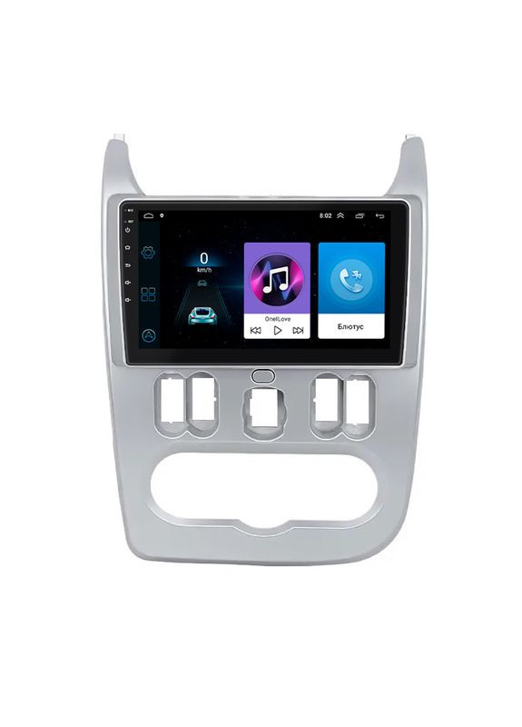 Штатна магнітола для Dacia Logan I ver 2 2008-2012 екран 9" 1/16Gb Wi-Fi GPS Base 10 шт. Lesko (349730460)