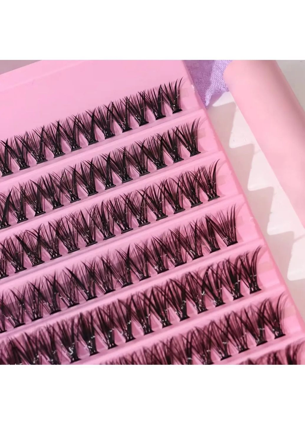 Пучковые ресницы для наращивания дома 30D-40D набор накладных пучков ресниц 200 шт длина 8–16 мм No Brand (372992583)