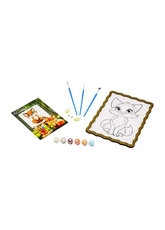 Детский набор для росписи по дереву "Лисичка" Puz-22959 формат А4 PuzzleOK (396668452)