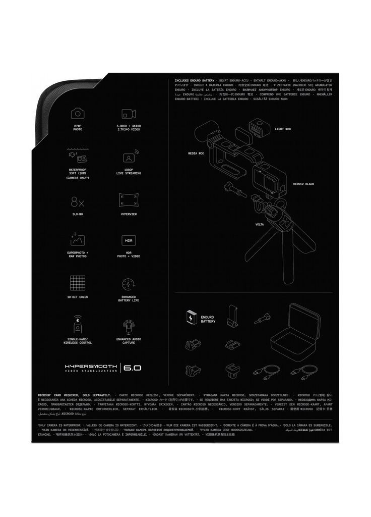 Экшномера HERO12 Black Creator Edition (CHDFB-121-EU) GOPRO (299381312)