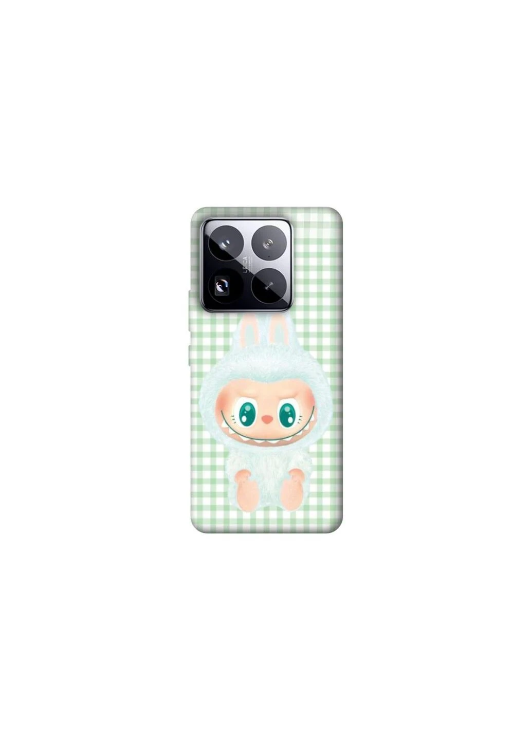 Чехол на Xiaomi 15 Pro Labubu green mesh Frontalka (354206318)