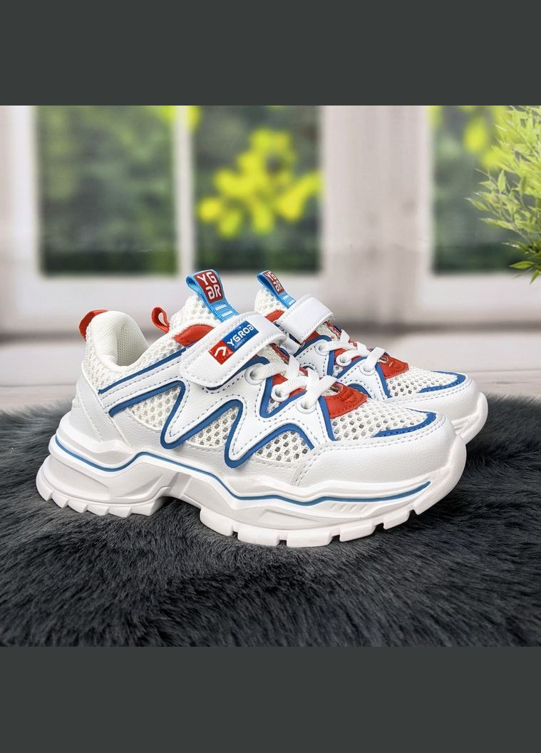 Белые демисезонные кроссовки детские для девочки С.Луч