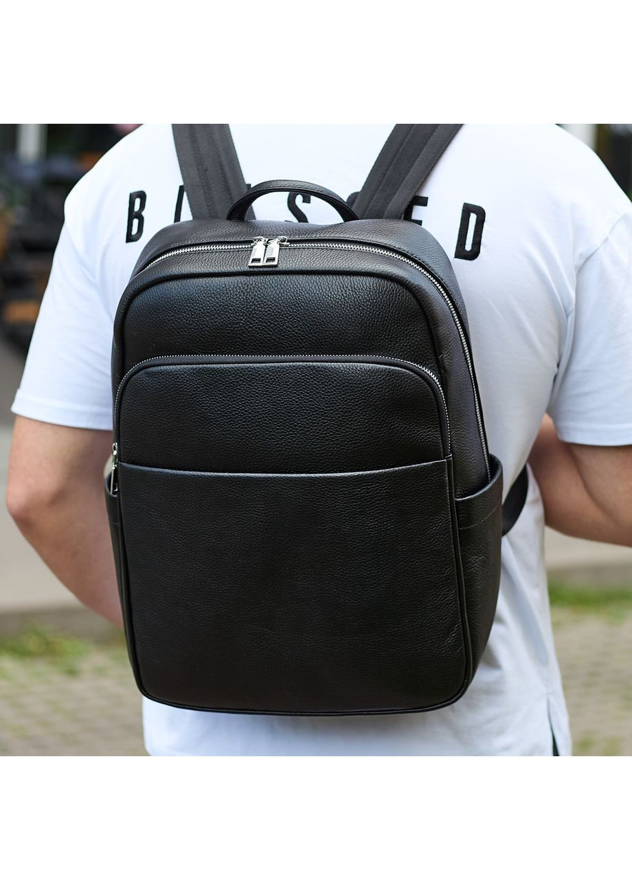 Кожаный мужской рюкзак классический из натуральной кожи качественный 78672 Tiding Bag (352308202)