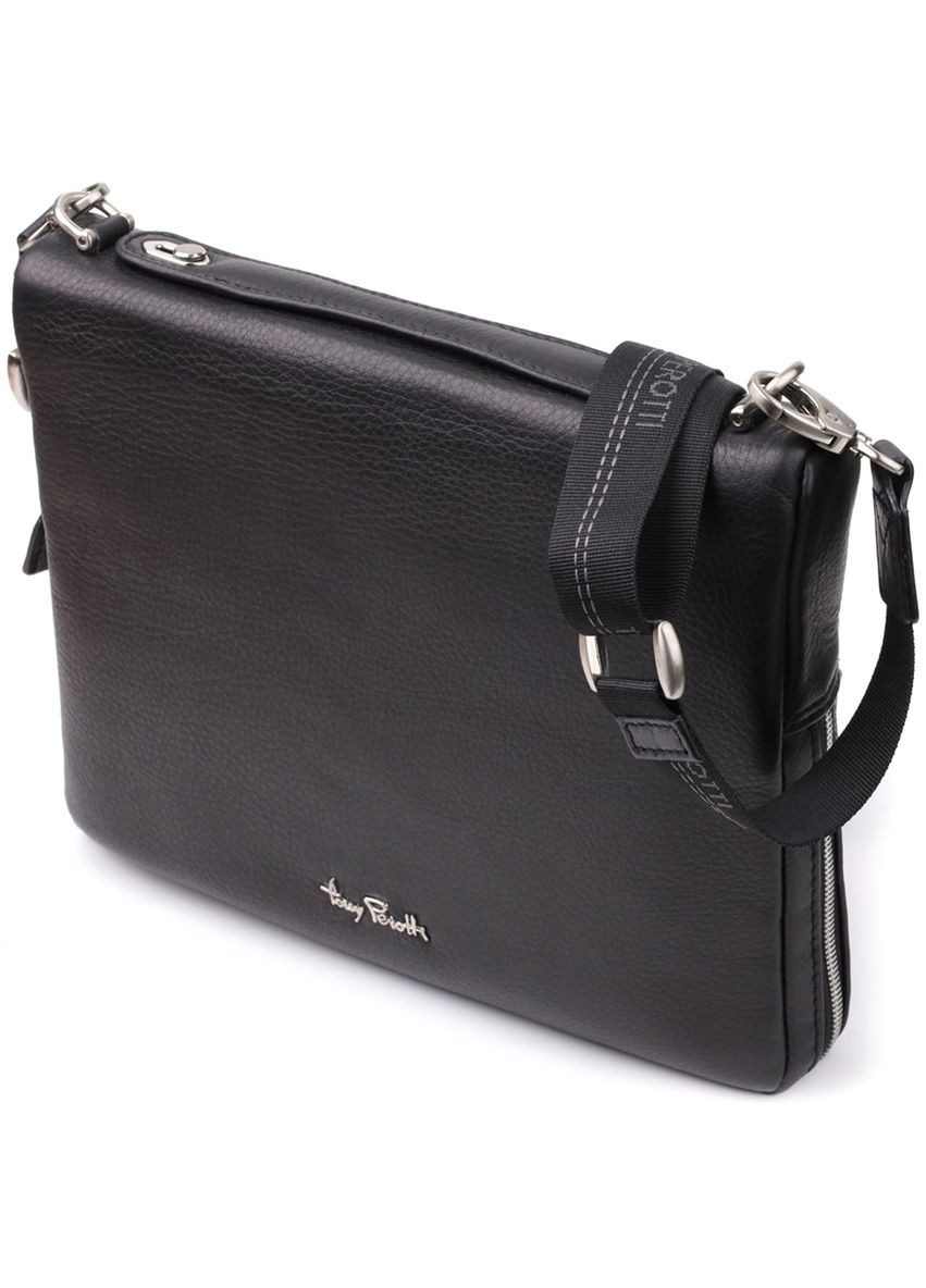 Мужская сумка для планшета из мягкой натуральной кожи 20846_1 (9594-28) nero Черный Tony Perotti (362046813)