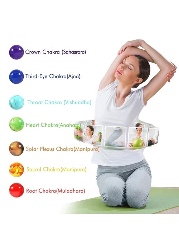 Браслет 7 чакр Будди зцілення рейки йога на зав'язці чорний шнур No Brand (340275763)