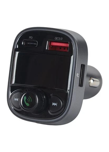 Модулятор FM, W-3387, 12-24V 1 USB QC3.0, PD 18W, BT5.0, Hands free, вольтметр VOIN (388247387)