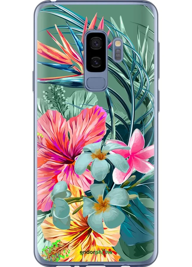 Чехол на Samsung Galaxy S9 Plus Тропические цветы v1 "4667t-1365-70447" Endorphone (387697840)