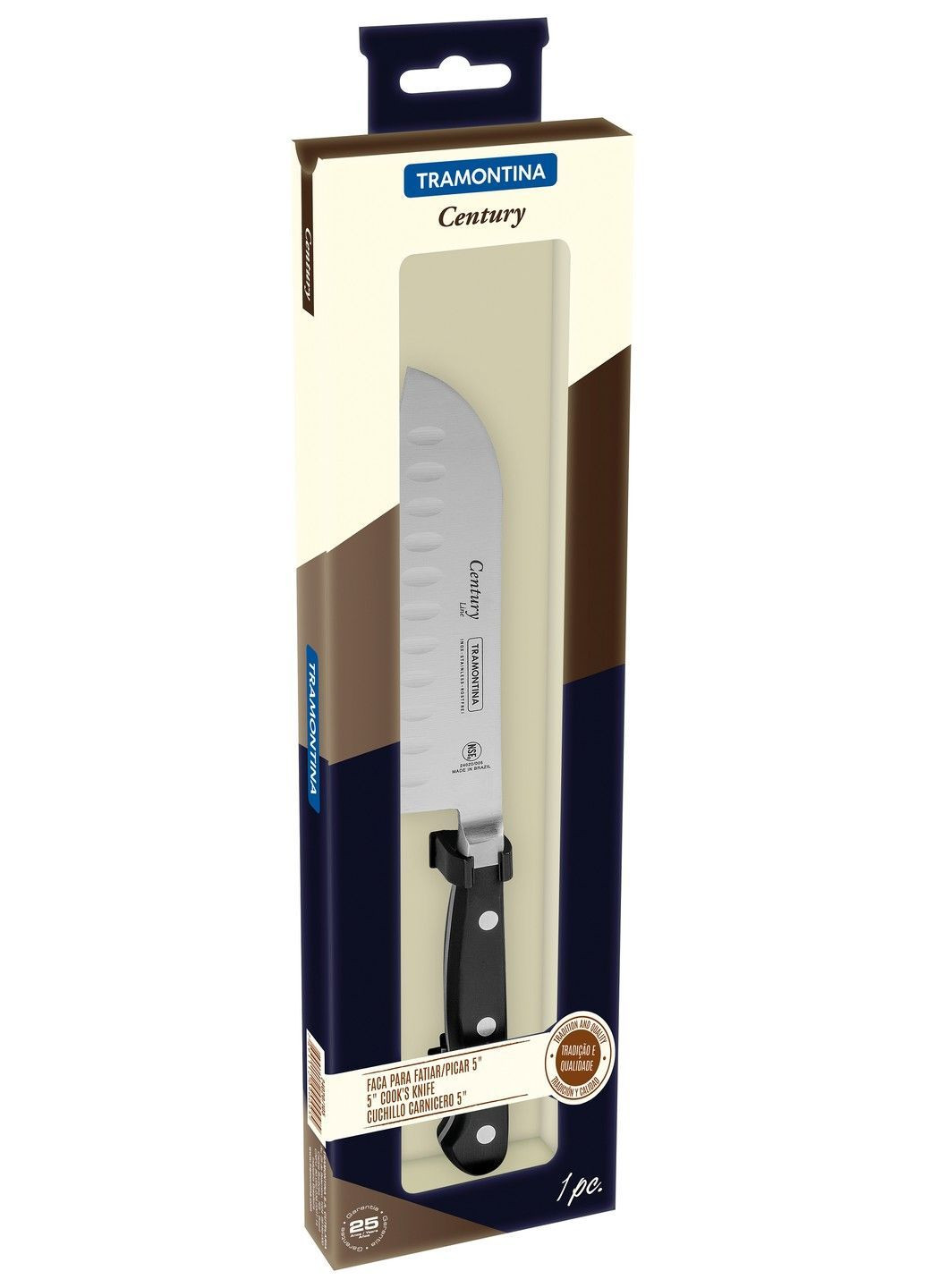 Ніж CENTURY ніж Сантоку 127мм інд.упак (24020/105) Tramontina (365275936)
