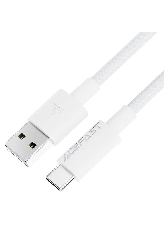 Кабель C18-04 USB – Type-C 3 А 1.2 м в нейлоновому обплетенні білий Acefast (401876959)