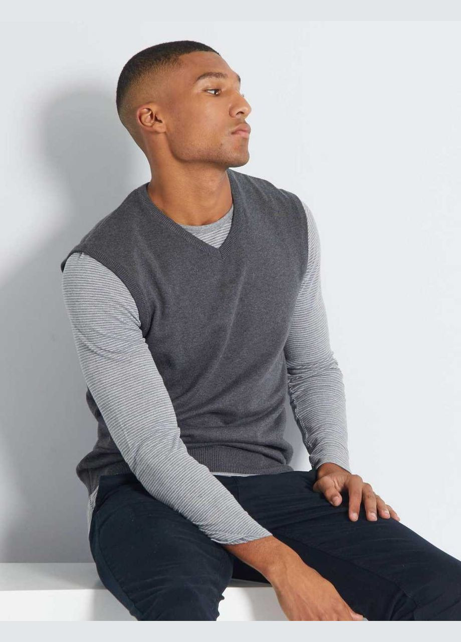 Жилетка,темно-сірий, Kiabi (278276460)