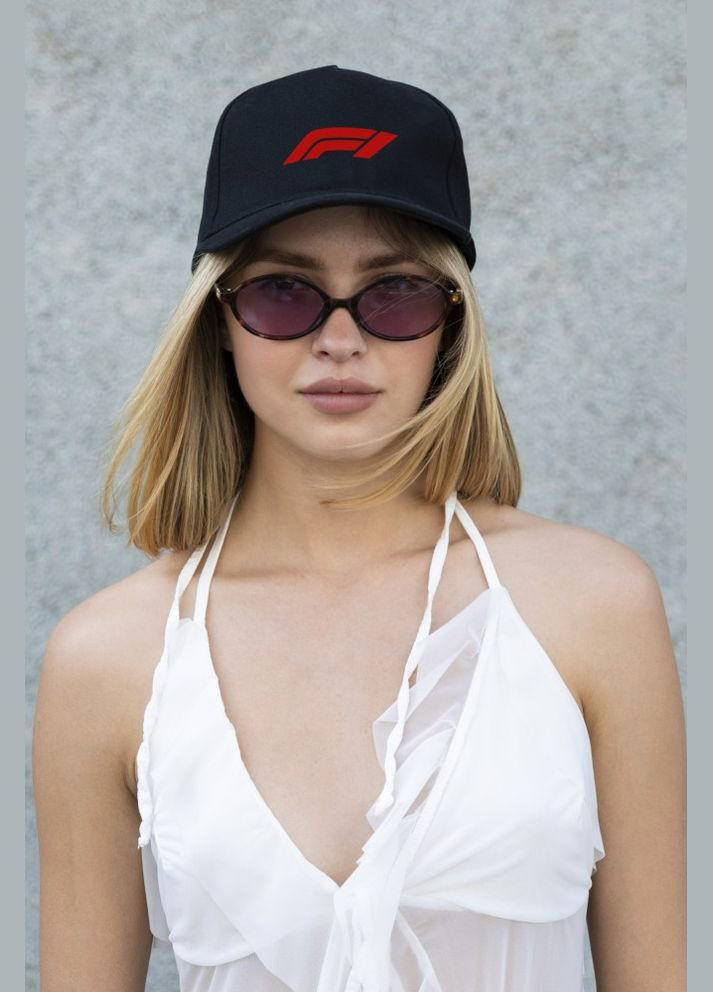 Кепка бейсболка тракер с принтом F1Red Black Without (341086893)