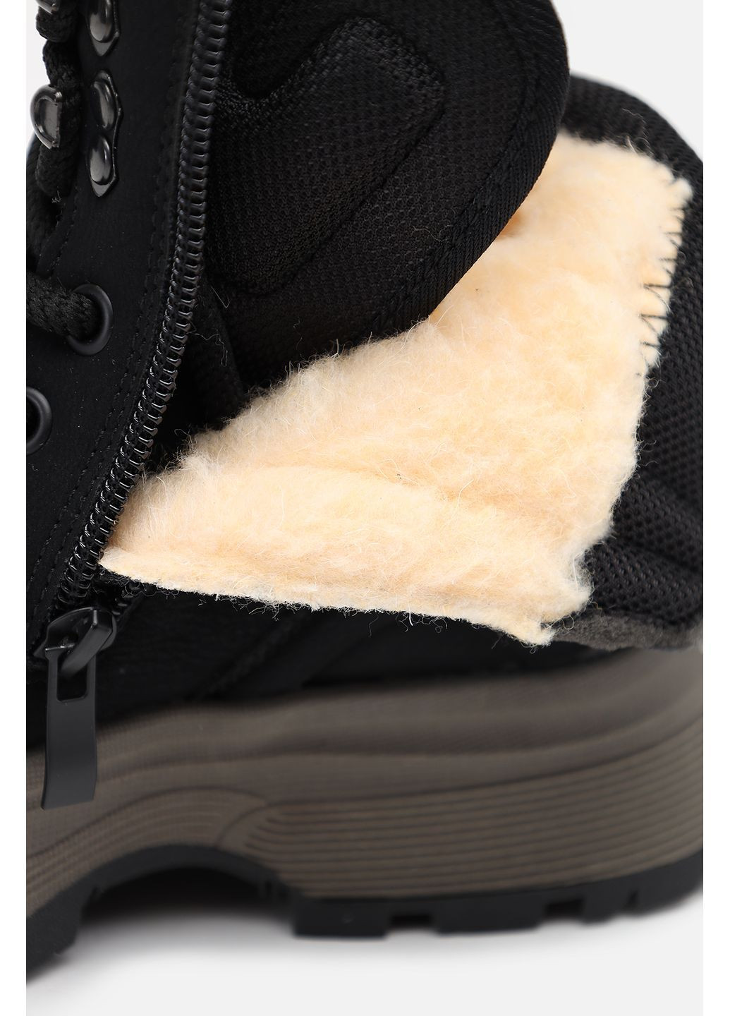 Черные зимние ботинки для девочки цвет черный цб-00286211 Kimboo