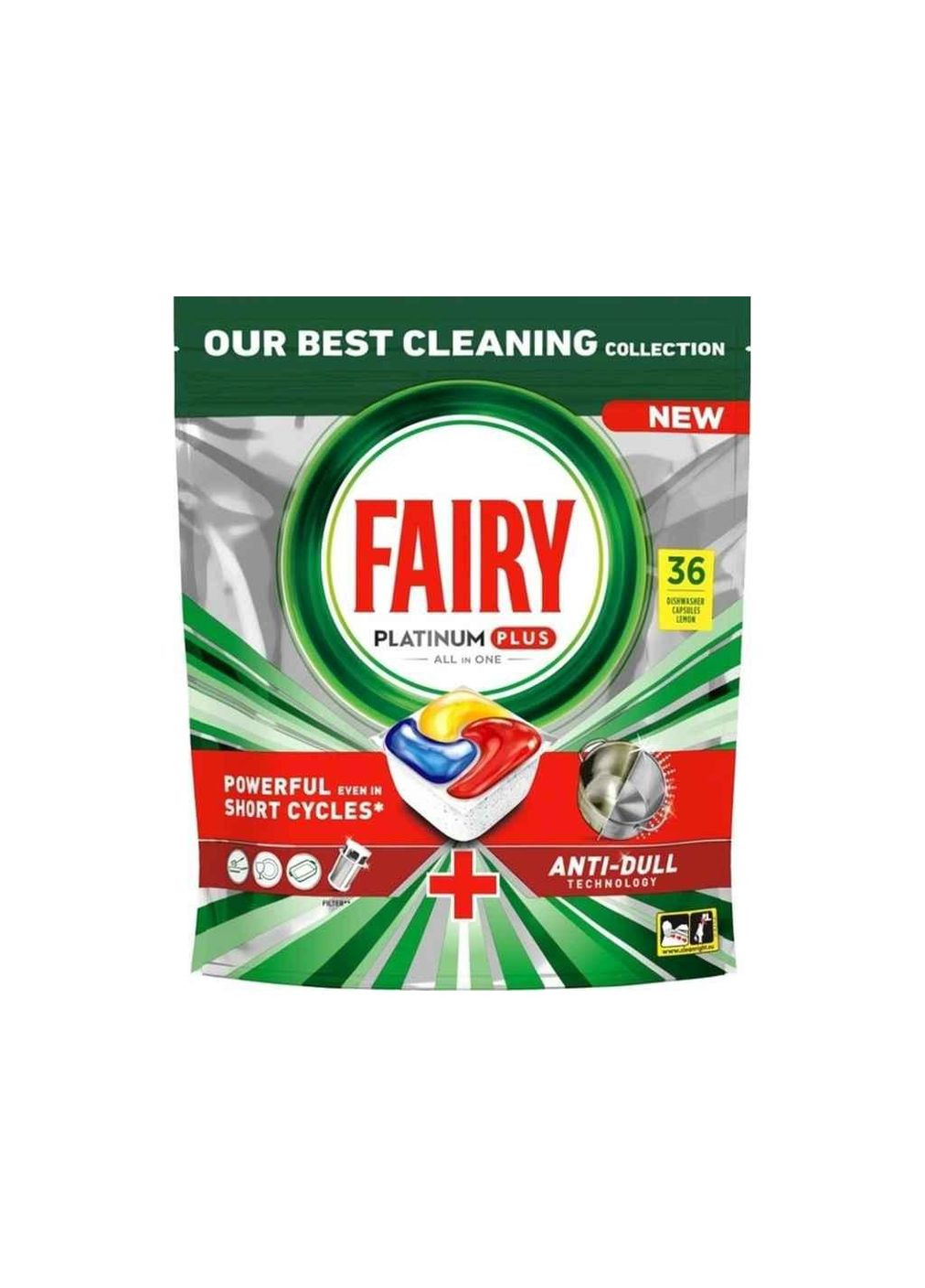 Таблетки для посудомоечных машин Platinum Plus Лимон 36шт ТМ Fairy (355947479)