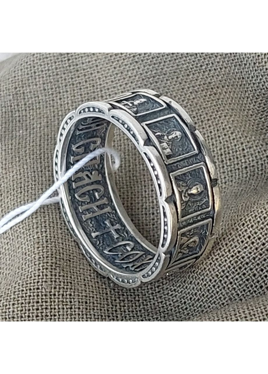Кольцо с ликами Святых из серебра с чернением, размер 20,5 No Brand (361258889)