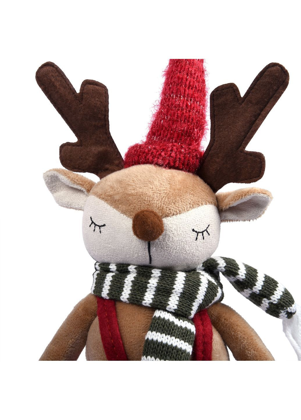 Новорічна м'яка іграшка Олень Хлопчик LED 50 см Різнокольоровий (975044) YES! Fun (370673981)