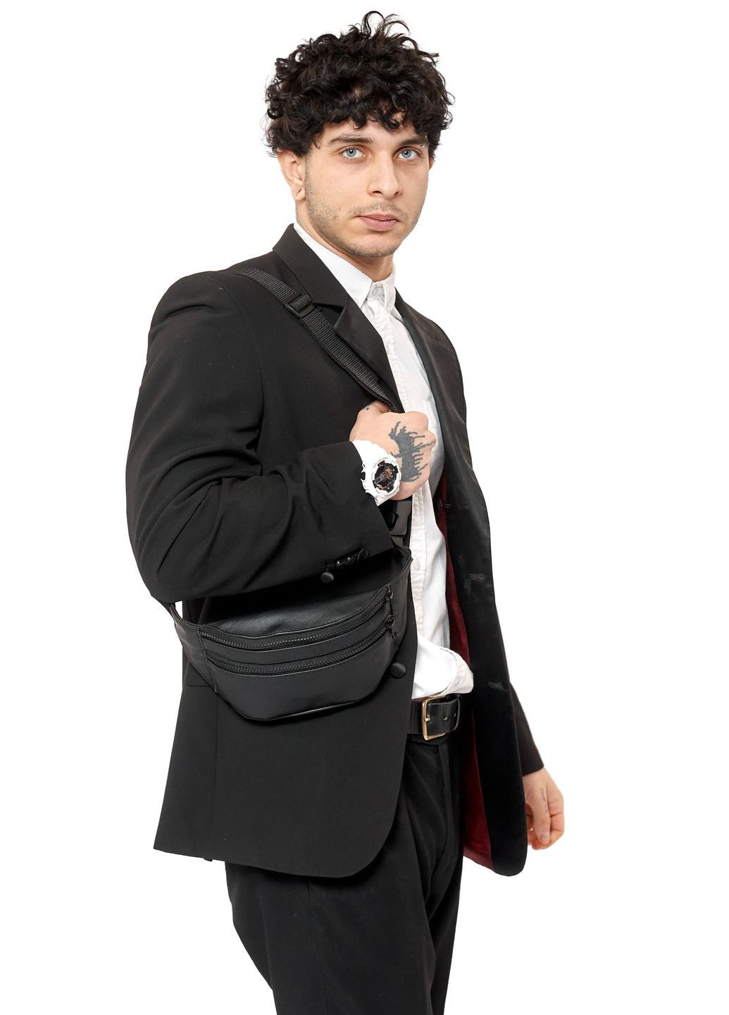 Сумка на пояс бананка кожаная Tirso BTTm Sambag (325471324)