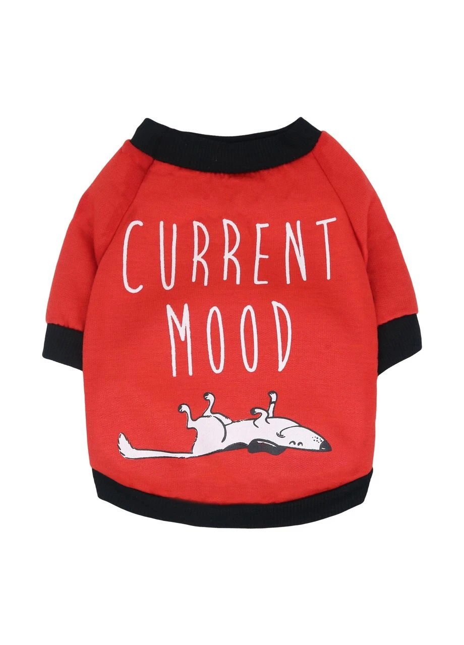 Світшот для собак Pet Style "Current Mood" Червоний L No Brand - (323233107)