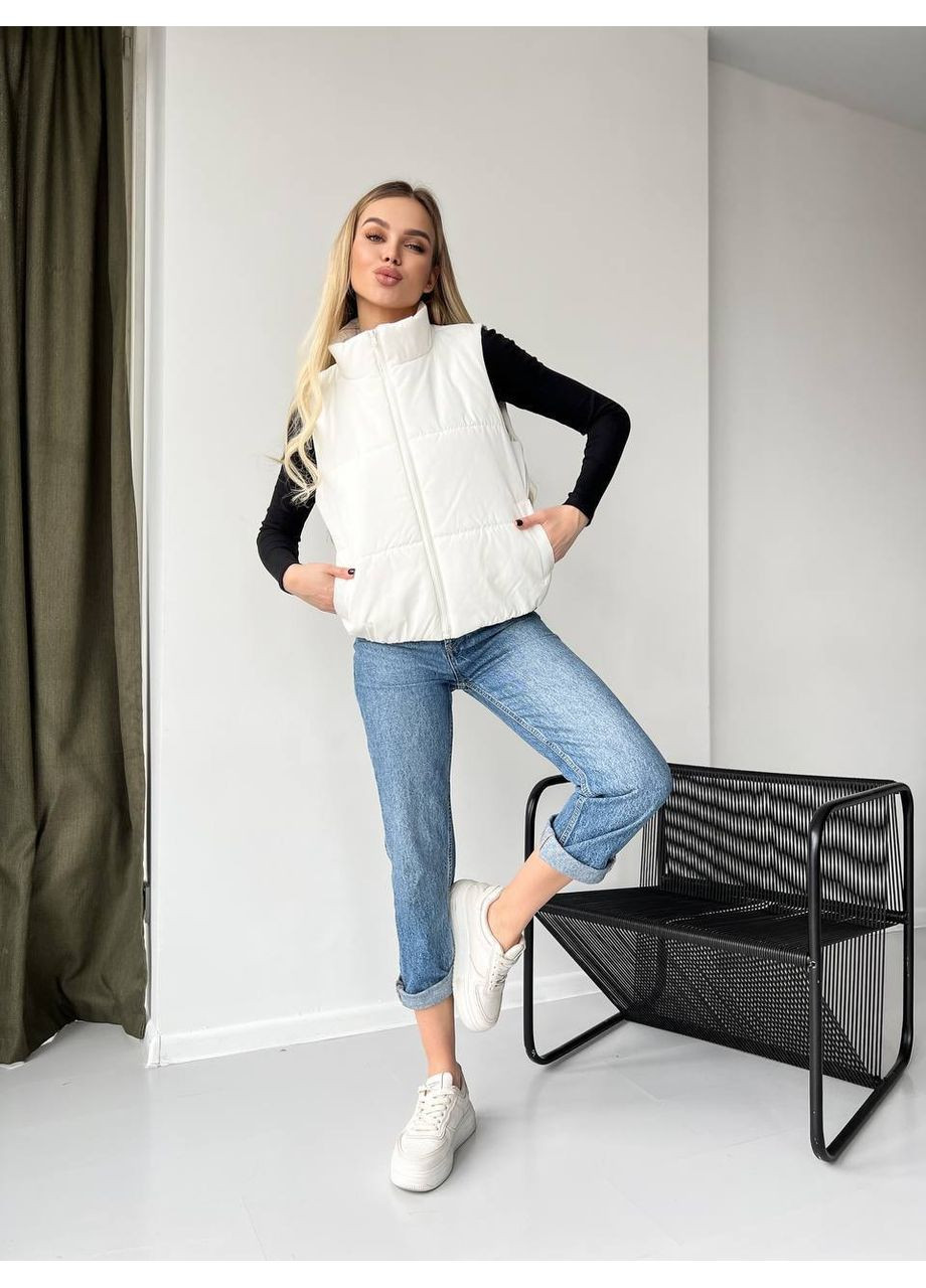 Базова жилетка жіноча на синтепоні 150 (Заміри в описі) GD/GL Модний простір (366883335)