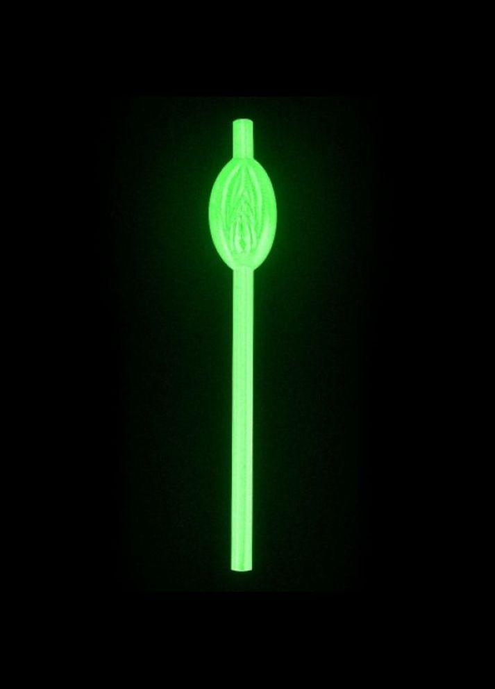 Сяючі в темряві трубочки у вигляді вагіни "Glow in the Dark Pussy Straws" Lovetoy (300372381)