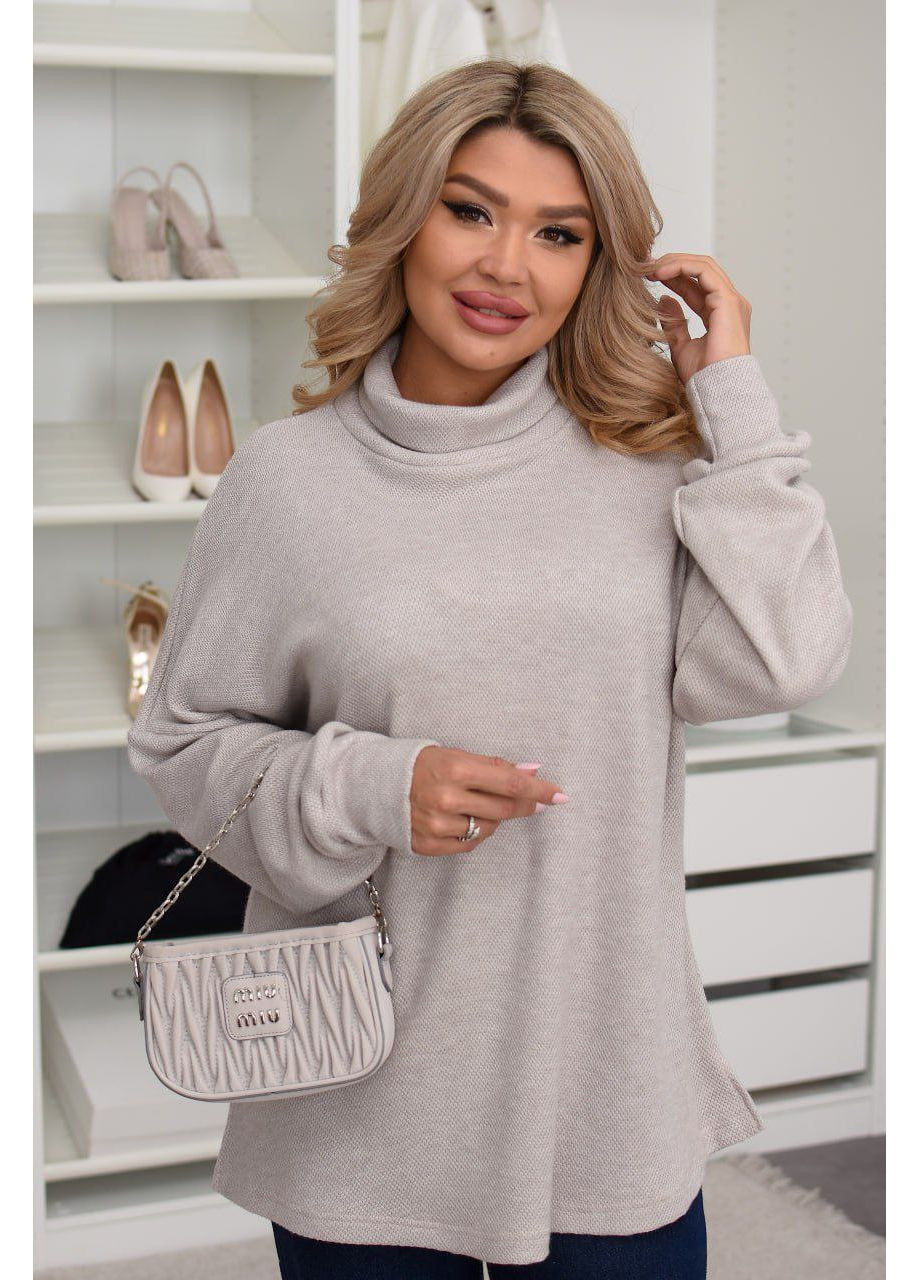 Бежевий зимовий светр ангоровий оверсайз LeVi