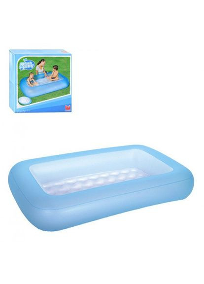 Дитячий надувний басейн BW 51115 з ремкомплектом Синій Bestway (341533215)