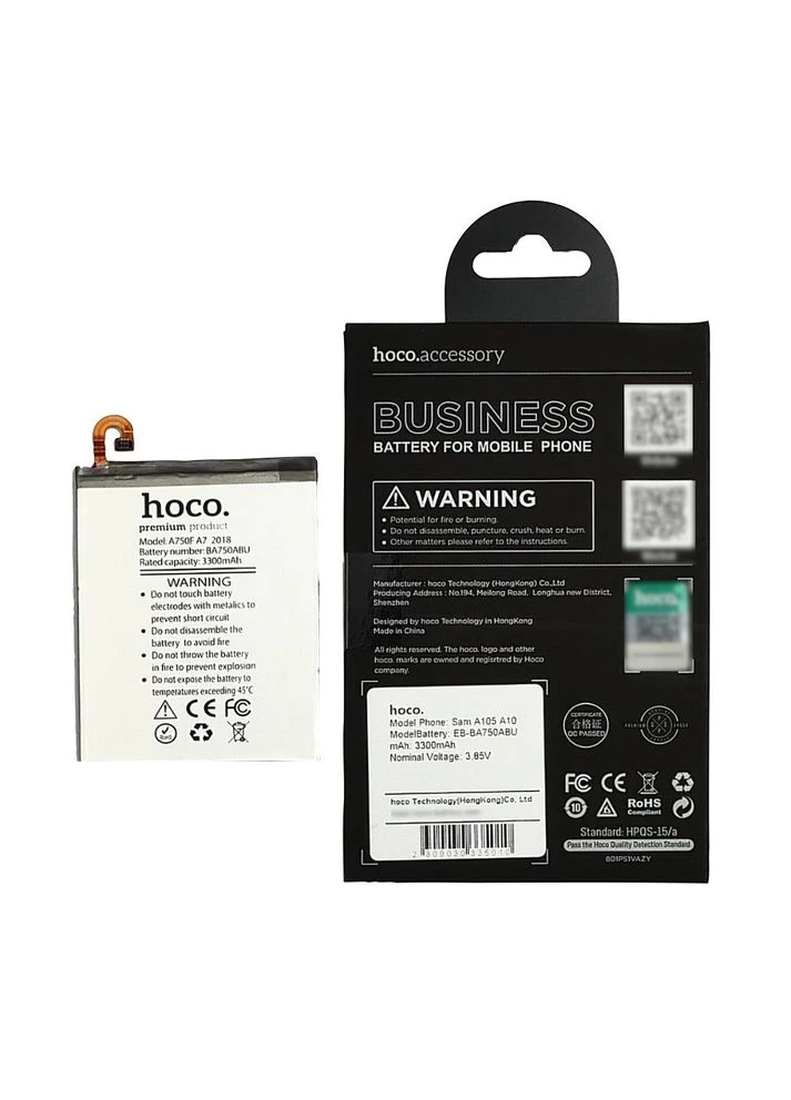 Аккумулятор EB-BA750ABU для Samsung A105 A10/A750 A70/M105 M10 Hoco (388770987)