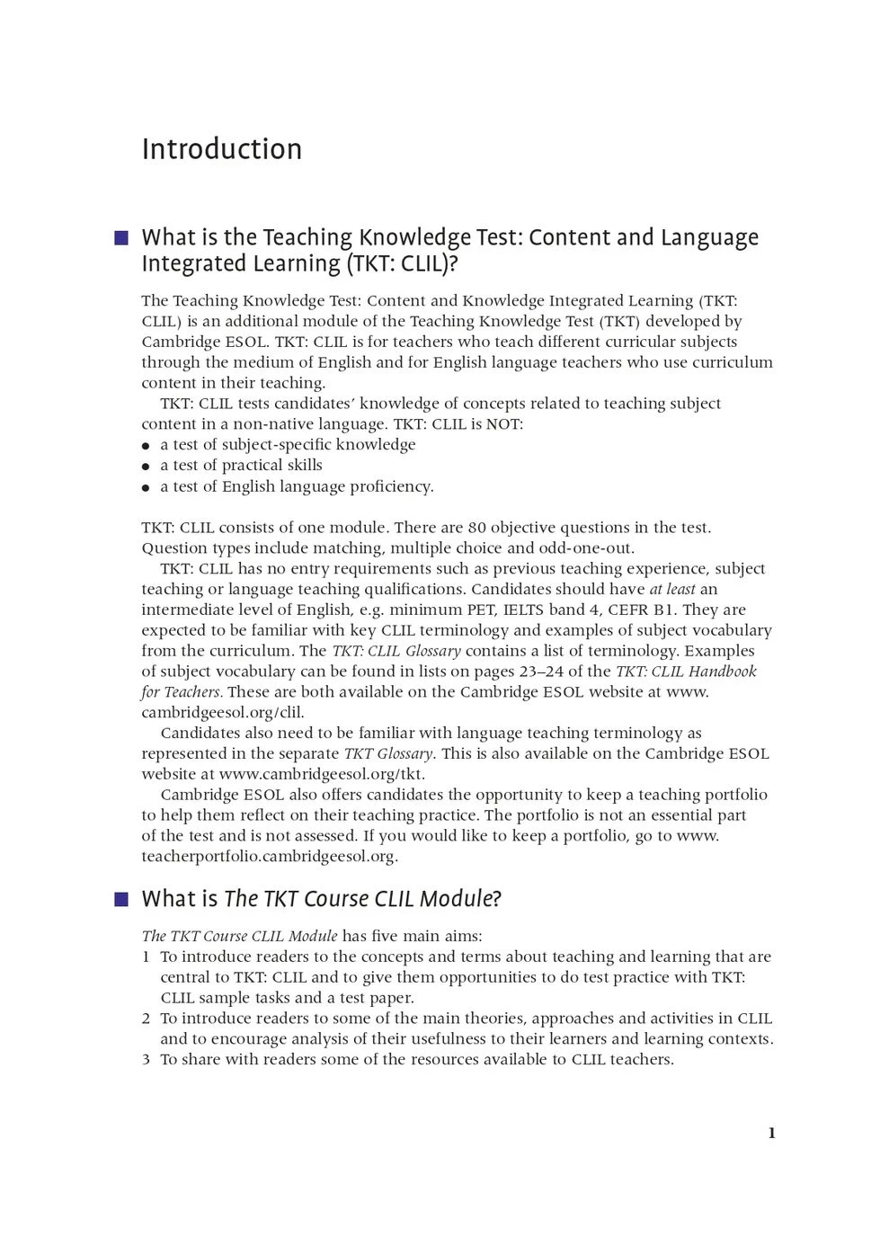 The TKT Course CLIL Module Cambridge University Press (370063660)