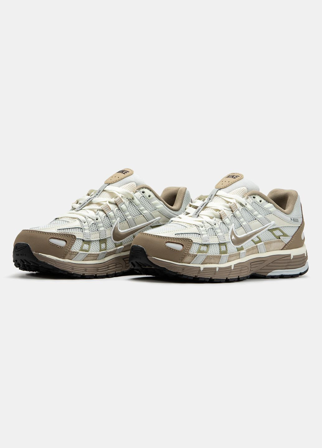 Бежевые всесезонные кроссовки nike beige white No Brand P-6000