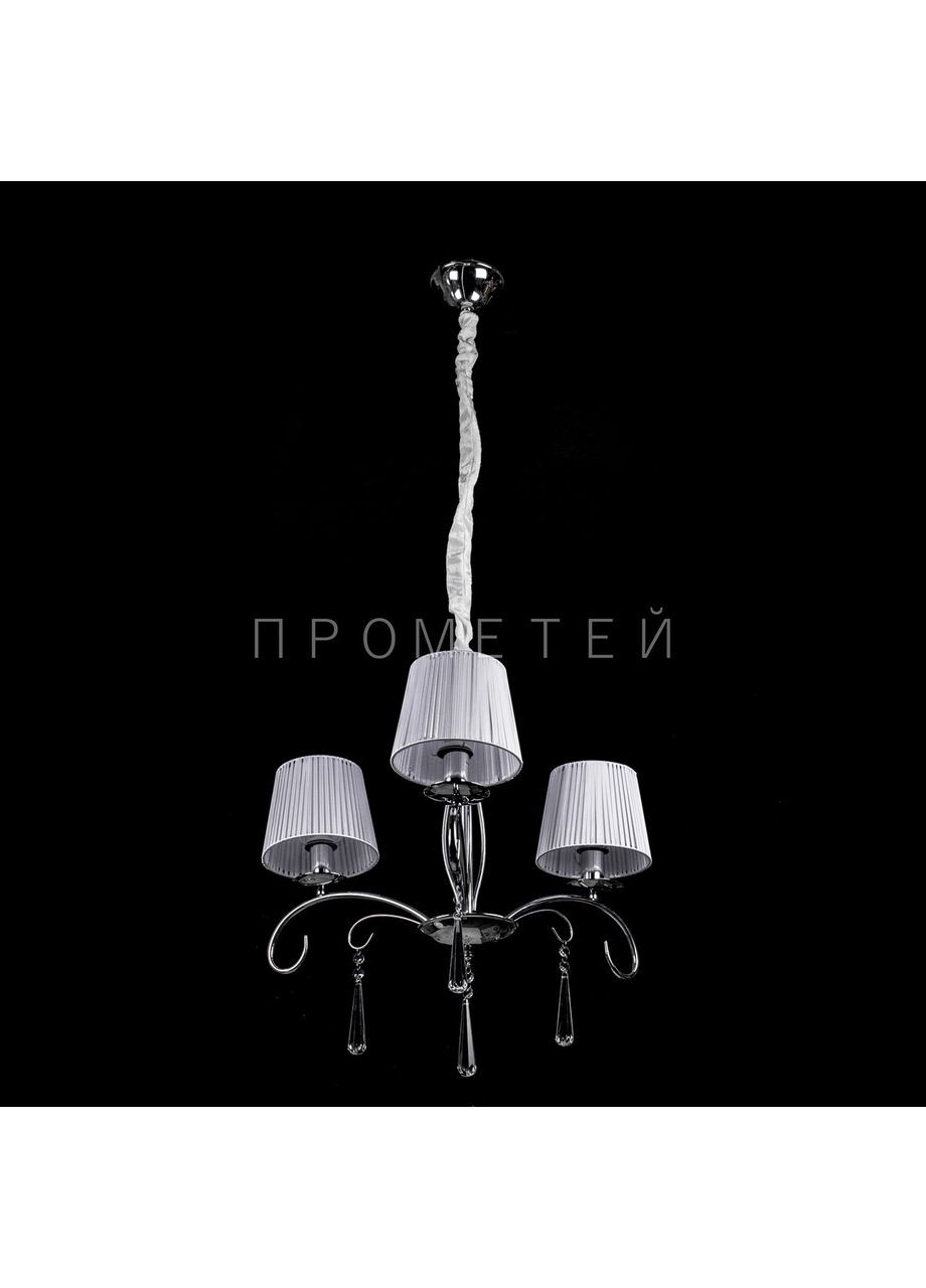 Люстра классическая на 3 лампочки с абажурами 7006/3/CH No Brand (352230184)