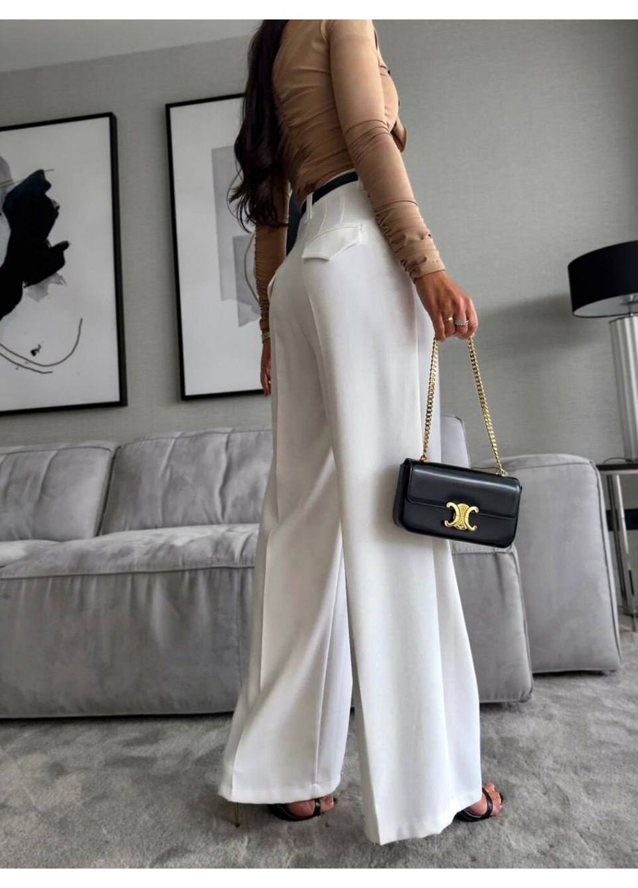 Штани палацо жіночі костюмні з високою посадкою Україна (362209902)