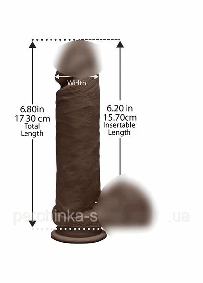 Фаллоимитатор The D Perfect D 8" Chocolate от all СКИДКА Doc Johnson (304416989)