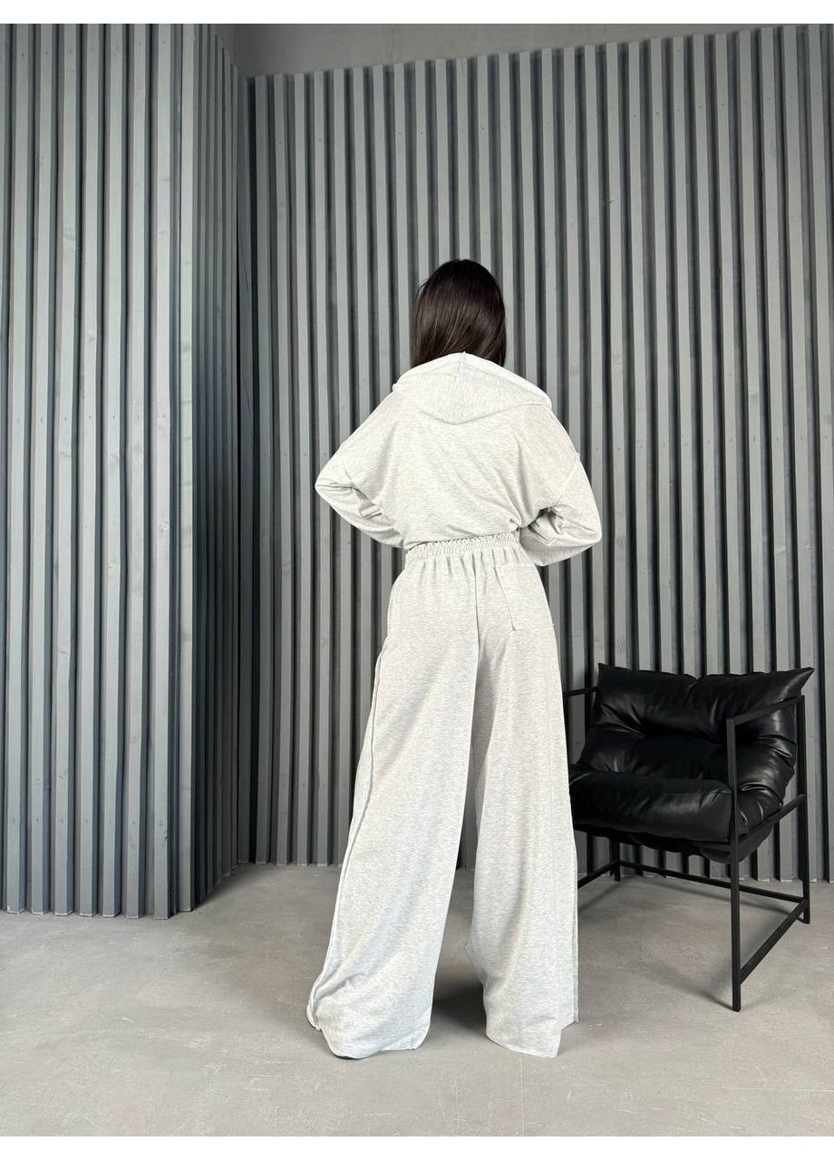 Жіночий спортивний костюм-трійка: кофта, майка та штани палаццо MonCher (357233621)