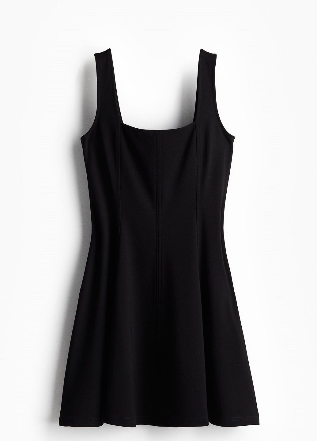 Черное деловое платье H&M однотонное