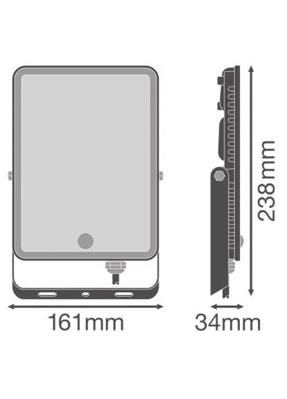 Прожектор (4058075768390) Ledvance Flood ESSENTIAL SENSOR 50W 840 BK IP65 (379190514)