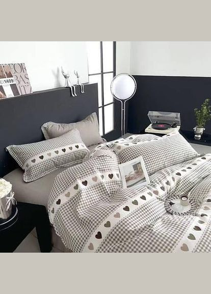 Простынь на резинке Вилена бязь Голд Клеточка размер 90х200+25 Vilenna (333707228)