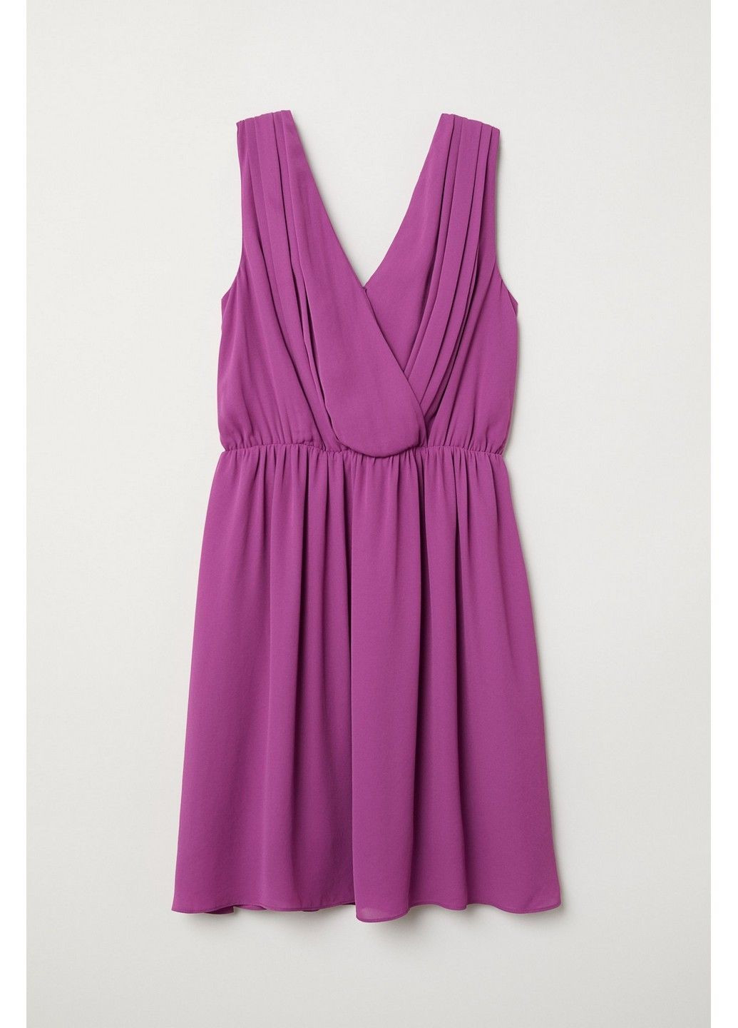 Фіолетова коктейльна сукня H&M однотонна