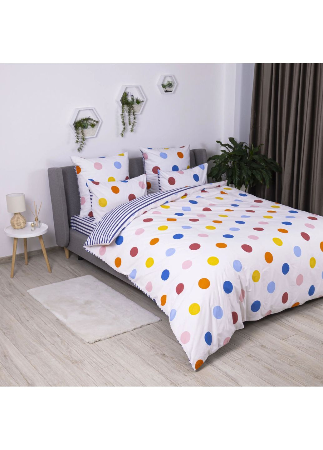 Комплект постельного белья семейный с наволочками 70*70 см, 115 гр/м2 Friday Разноцветный (14710150215) ТЕП (364100087)